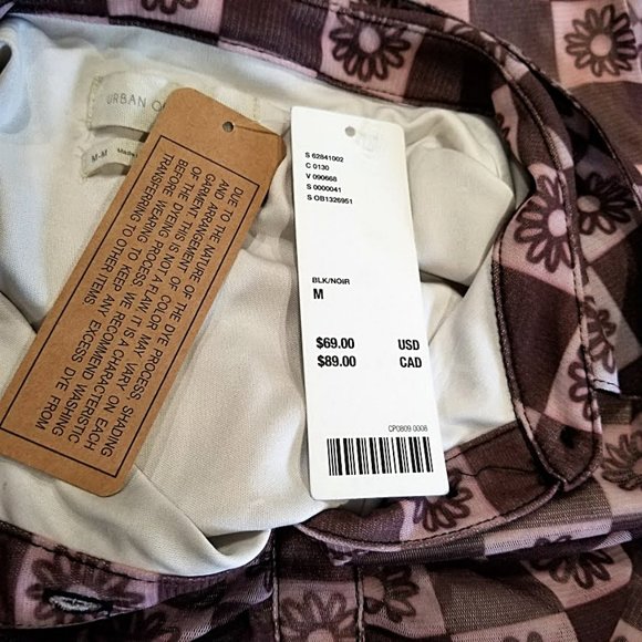 Nwt Urban Outfitters Y2K Riko Mesh Purple Floral Mini Dress Size M Ruched Button - Picture 10 of 14